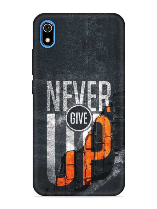 Never Give Up Embossed Soft Silicone Case for Xiaomi Redmi 7A Zapvi