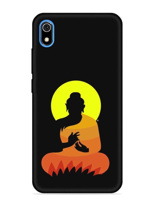 Buddha Art Black Embossed Soft Silicone Case for Xiaomi Redmi 7A Zapvi