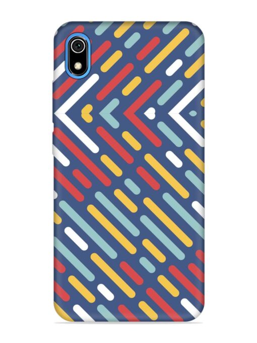 Colored Lines Embossed Soft Silicone Case for Xiaomi Redmi 7A Zapvi