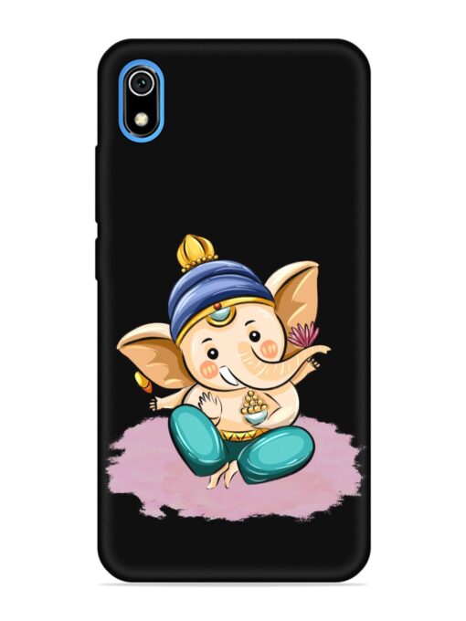 Bal Ganesh Vector Art Embossed Soft Silicone Case for Xiaomi Redmi 7A Zapvi