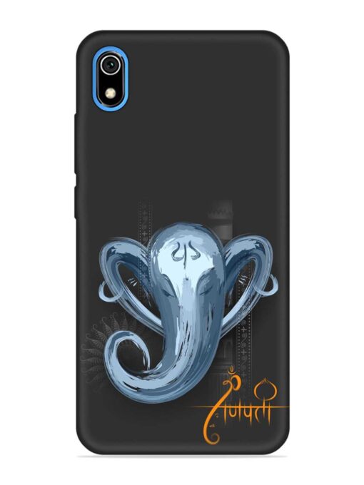 Illustration Lord Ganpati Embossed Soft Silicone Case for Xiaomi Redmi 7A Zapvi