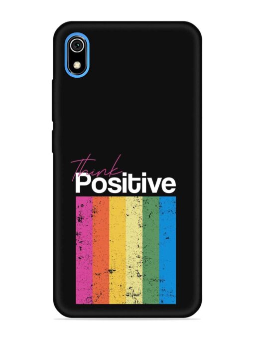 Think Positive Typography Embossed Soft Silicone Case for Xiaomi Redmi 7A