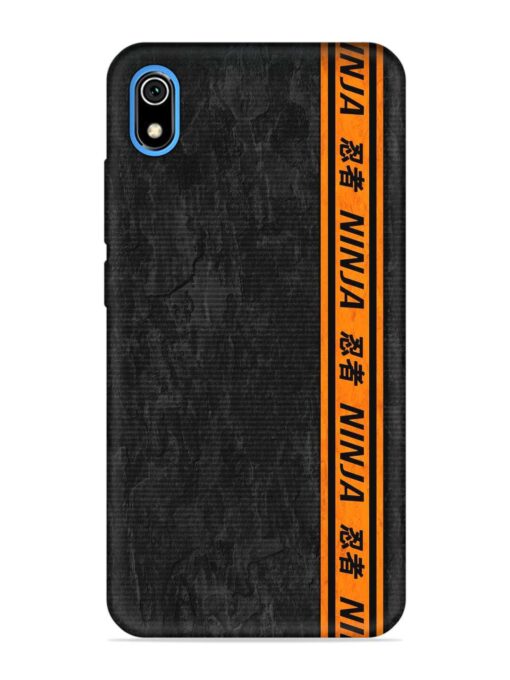 Ninja Srtips Embossed Soft Silicone Case for Xiaomi Redmi 7A Zapvi