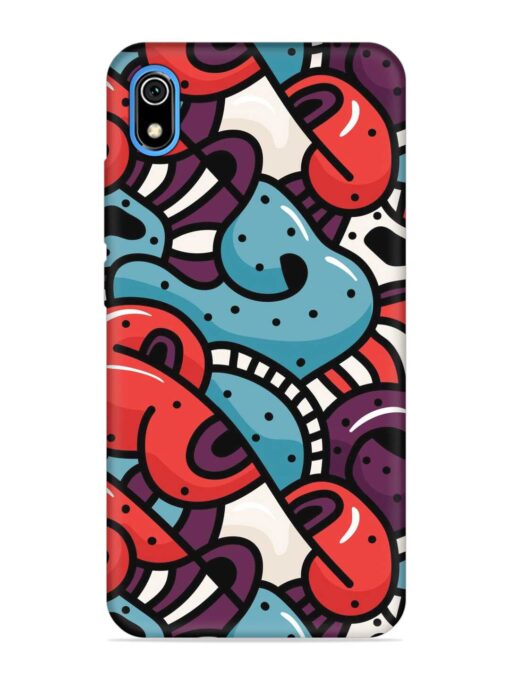 Seamless Backdrop Colorful Embossed Soft Silicone Case for Xiaomi Redmi 7A Zapvi