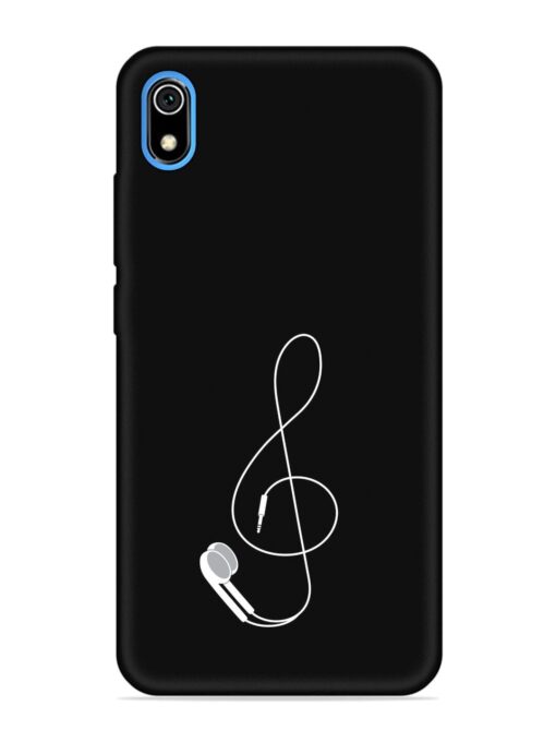 Music Earphone Vector Embossed Soft Silicone Case for Xiaomi Redmi 7A Zapvi