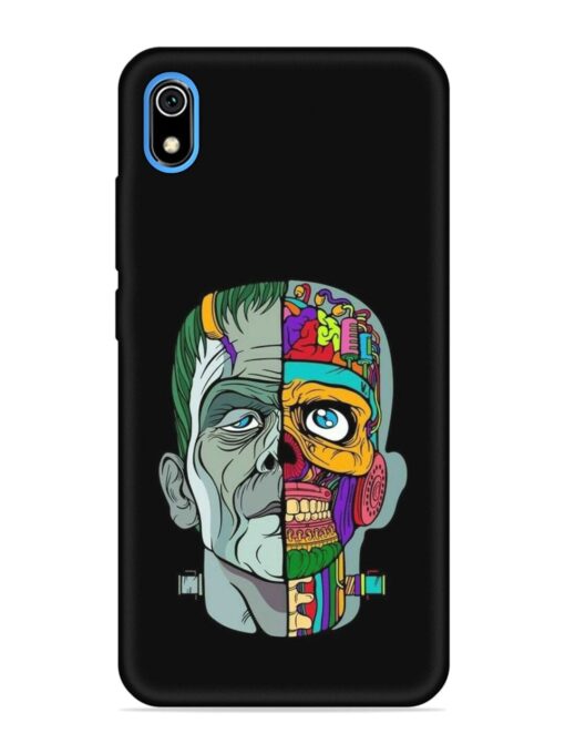 Men Vs Skull Embossed Soft Silicone Case for Xiaomi Redmi 7A Zapvi