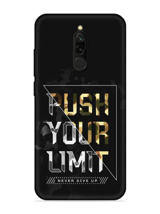 Push Your Limits Embossed Soft Silicone Case for Xiaomi Redmi 8 Zapvi