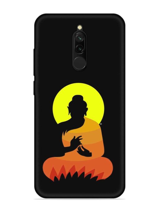 Buddha Art Black Embossed Soft Silicone Case for Xiaomi Redmi 8 Zapvi