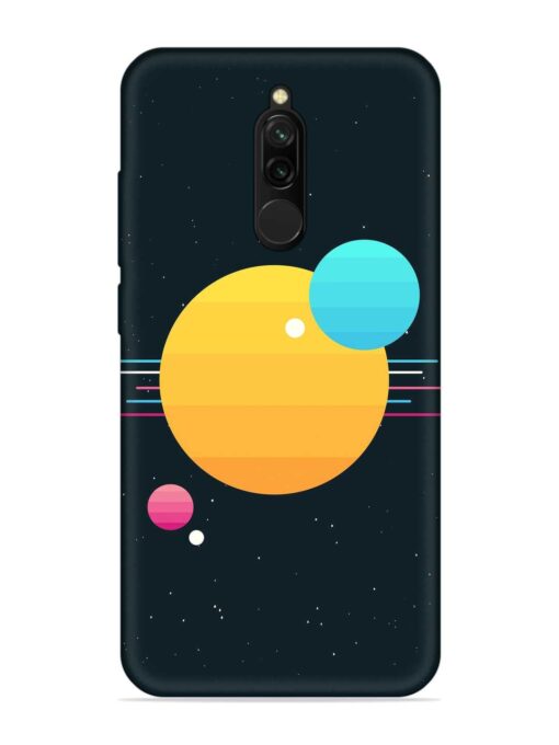 Round Vector Art Embossed Soft Silicone Case for Xiaomi Redmi 8 Zapvi