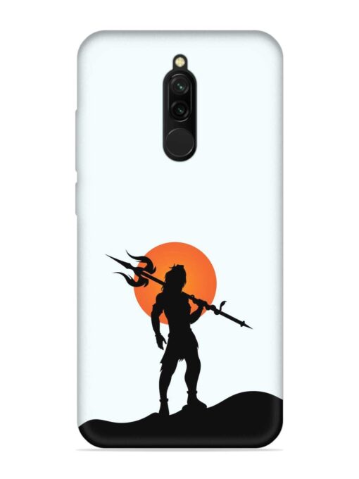 Lord Mahadev Trendy Embossed Soft Silicone Case for Xiaomi Redmi 8