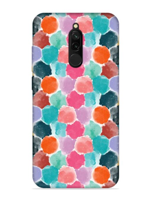 Colorful Seamless Pattern Embossed Soft Silicone Case for Xiaomi Redmi 8