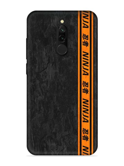 Ninja Srtips Embossed Soft Silicone Case for Xiaomi Redmi 8 Zapvi