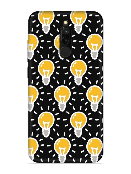 Light Bulb Seamless Embossed Soft Silicone Case for Xiaomi Redmi 8