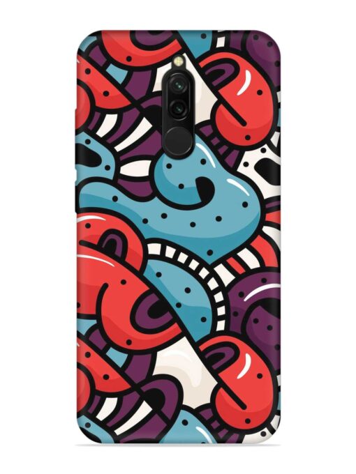 Seamless Backdrop Colorful Embossed Soft Silicone Case for Xiaomi Redmi 8