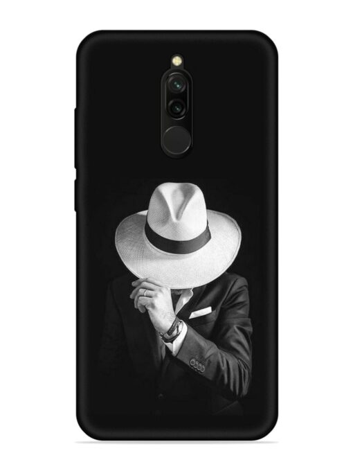 Men Under Hat Embossed Soft Silicone Case for Xiaomi Redmi 8