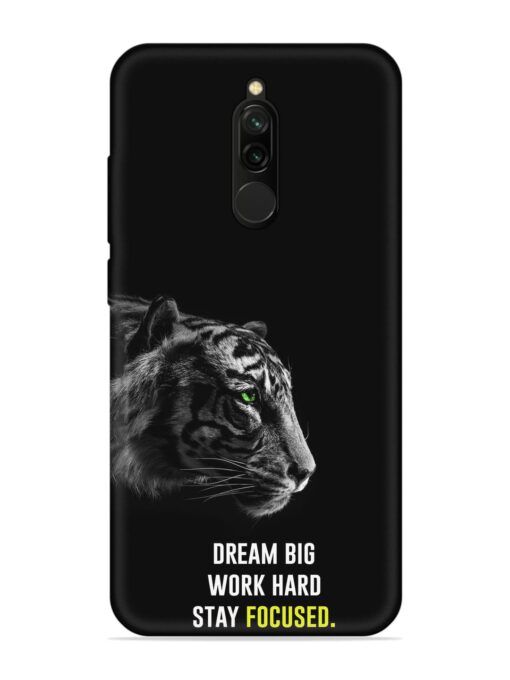 Dream Big Work Hard Embossed Soft Silicone Case for Xiaomi Redmi 8