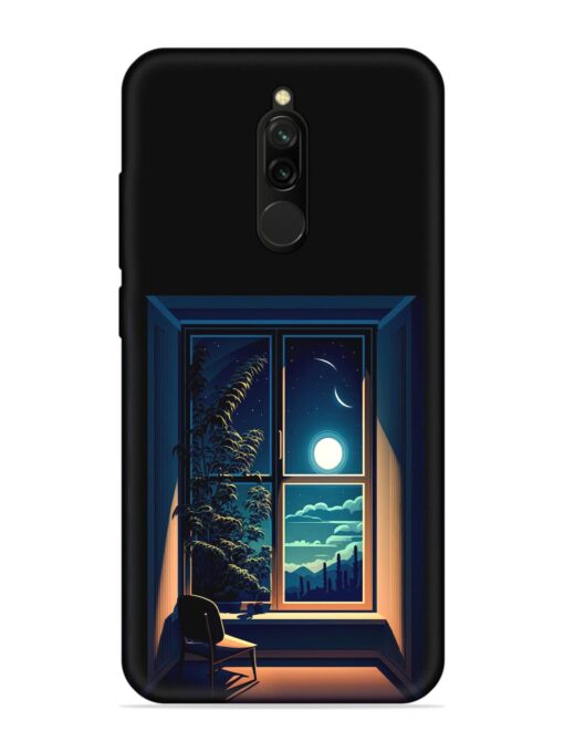 Night View At Window Embossed Soft Silicone Case for Xiaomi Redmi 8 Zapvi