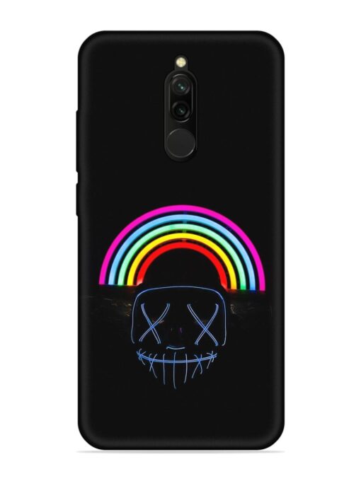 Mask Rainbow Embossed Soft Silicone Case for Xiaomi Redmi 8