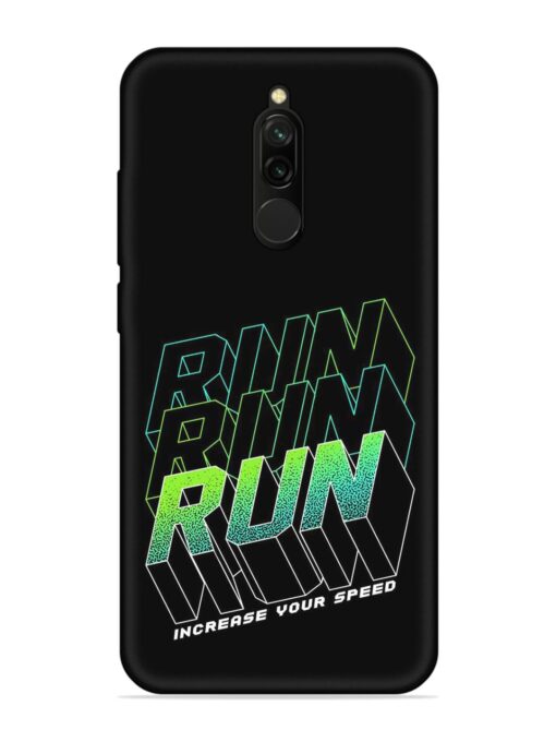 Run Embossed Soft Silicone Case for Xiaomi Redmi 8 Zapvi