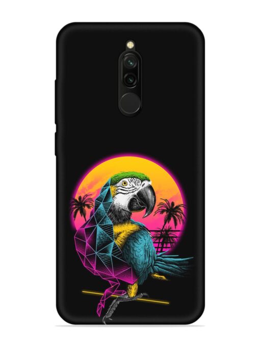 Rad Parrot Embossed Soft Silicone Case for Xiaomi Redmi 8 Zapvi