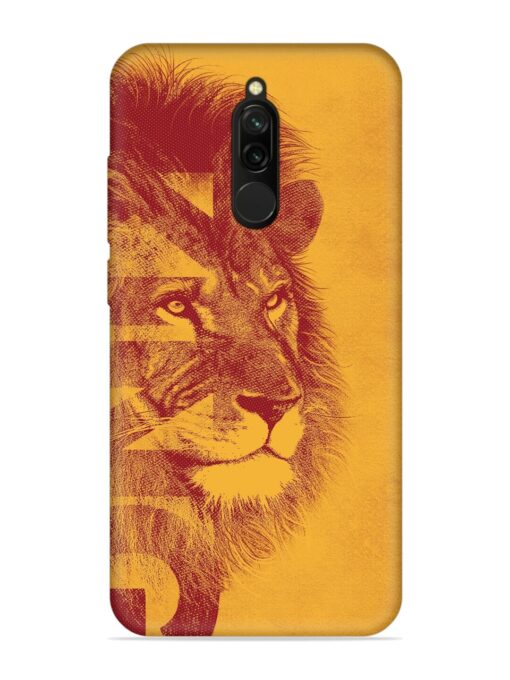 Gold Lion Crown Art Embossed Soft Silicone Case for Xiaomi Redmi 8