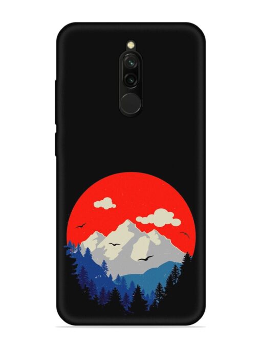 Mountain Abstract Embossed Soft Silicone Case for Xiaomi Redmi 8