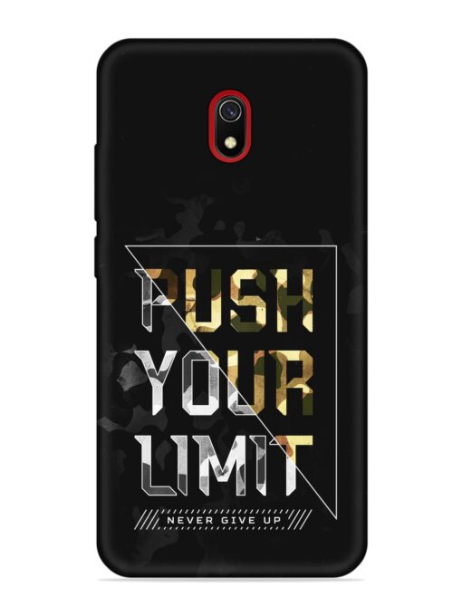 Push Your Limits Embossed Soft Silicone Case for Xiaomi Redmi 8A Zapvi