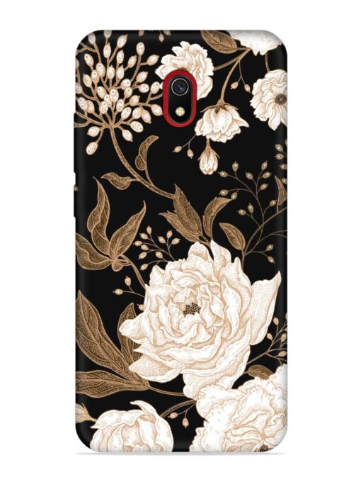 Peonies Roses Floral Embossed Soft Silicone Case for Xiaomi Redmi 8A Zapvi