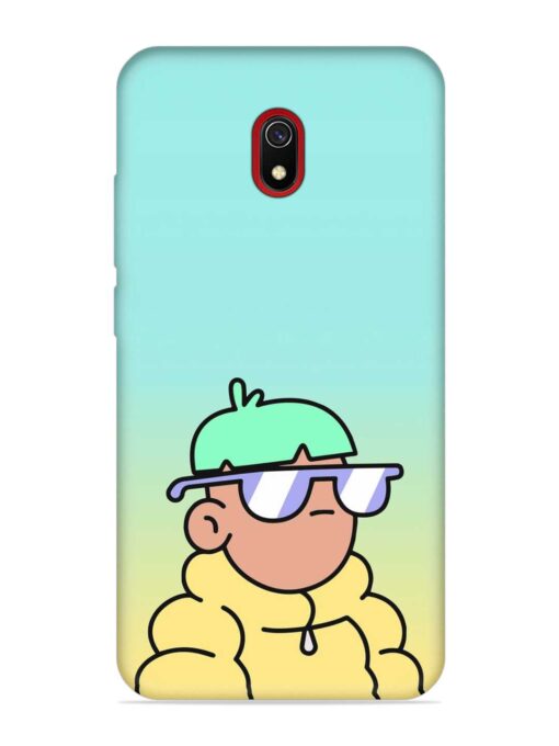 Doodles Cool Character Embossed Soft Silicone Case for Xiaomi Redmi 8A Zapvi