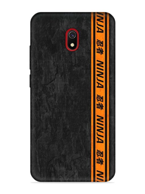 Ninja Srtips Embossed Soft Silicone Case for Xiaomi Redmi 8A Zapvi