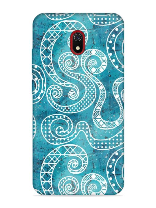 Vintage Curved Seamless Embossed Soft Silicone Case for Xiaomi Redmi 8A Zapvi