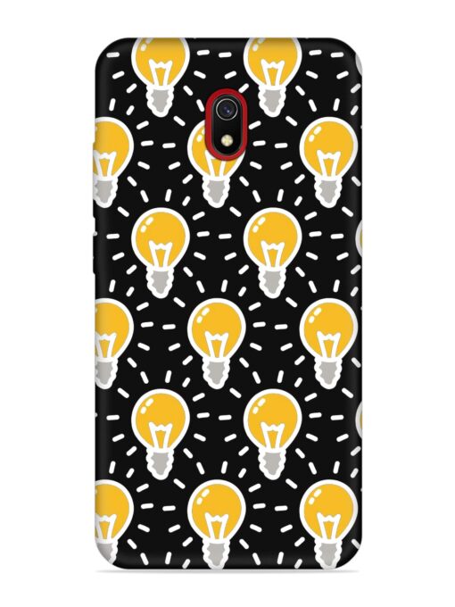 Light Bulb Seamless Embossed Soft Silicone Case for Xiaomi Redmi 8A Zapvi