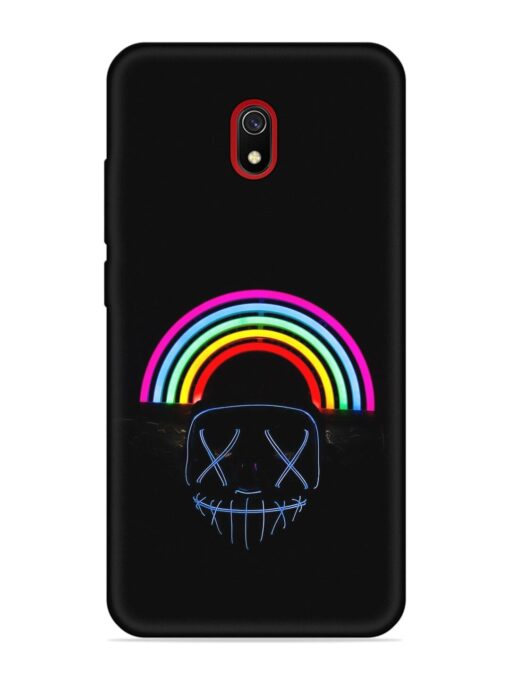 Mask Rainbow Embossed Soft Silicone Case for Xiaomi Redmi 8A Zapvi