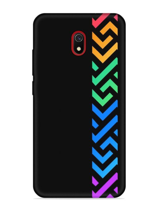 Colorshape Stripes Embossed Soft Silicone Case for Xiaomi Redmi 8A Zapvi