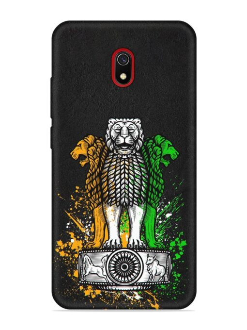 Pillars Of Ashoka Embossed Soft Silicone Case for Xiaomi Redmi 8A Zapvi