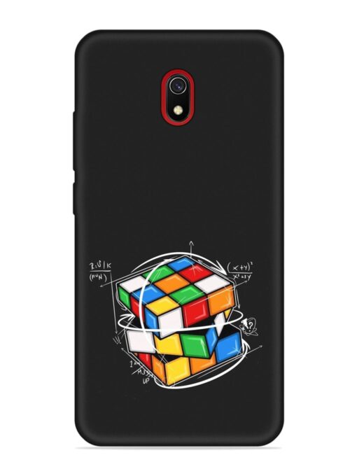 Cubik Vector Embossed Soft Silicone Case for Xiaomi Redmi 8A Zapvi