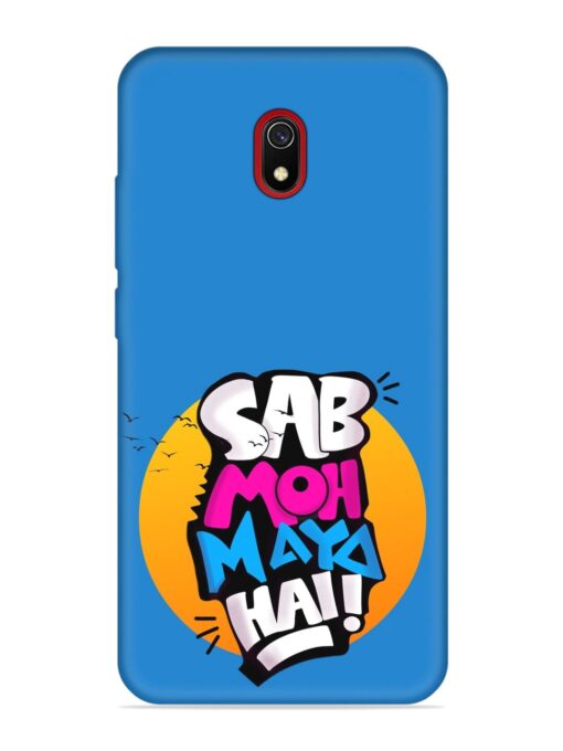 Sab Moh Moya Embossed Soft Silicone Case for Xiaomi Redmi 8A Zapvi