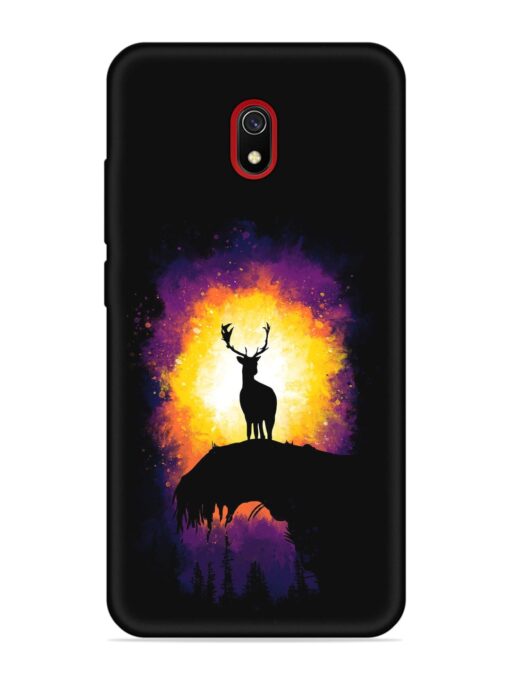 Elk Animal Art Embossed Soft Silicone Case for Xiaomi Redmi 8A Zapvi