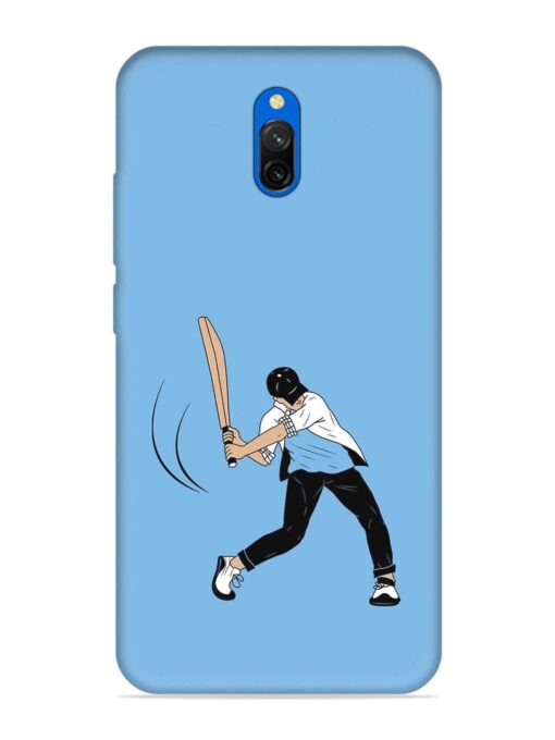 Cricket Gully Boy Embossed Soft Silicone Case for Xiaomi Redmi 8A Dual