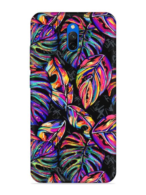 Tropical Seamless Vector Embossed Soft Silicone Case for Xiaomi Redmi 8A Dual