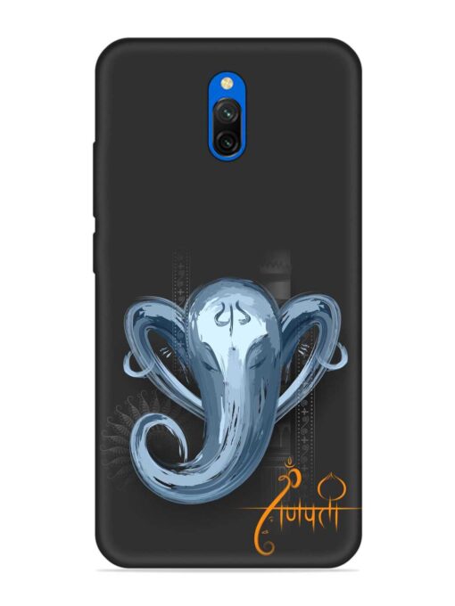 Illustration Lord Ganpati Embossed Soft Silicone Case for Xiaomi Redmi 8A Dual Zapvi