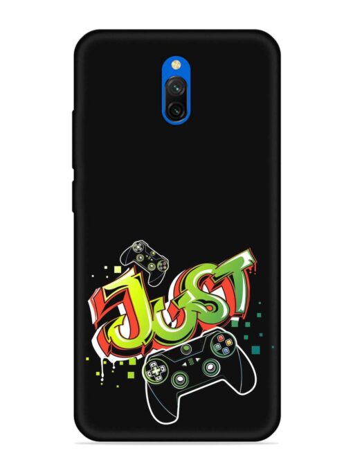 Graffiti Gamepad Illustration Embossed Soft Silicone Case for Xiaomi Redmi 8A Dual