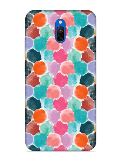 Colorful Seamless Pattern Embossed Soft Silicone Case for Xiaomi Redmi 8A Dual