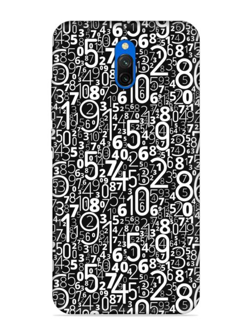 Many Numbers Different Embossed Soft Silicone Case for Xiaomi Redmi 8A Dual