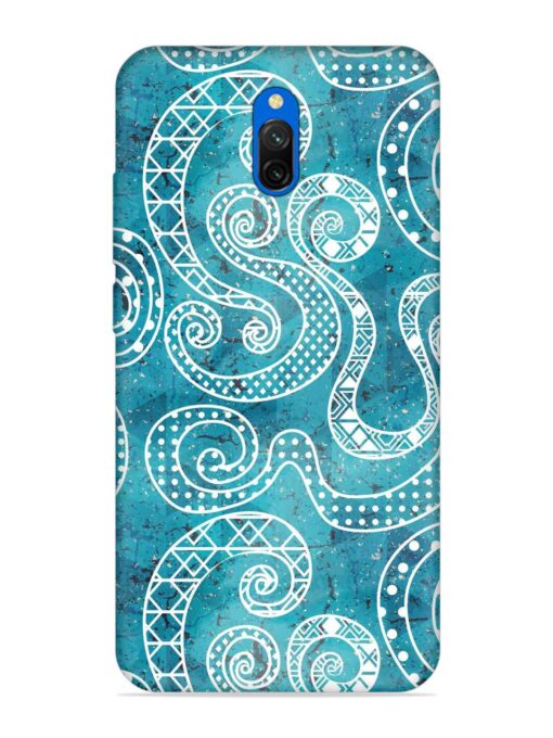 Vintage Curved Seamless Embossed Soft Silicone Case for Xiaomi Redmi 8A Dual Zapvi