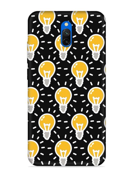 Light Bulb Seamless Embossed Soft Silicone Case for Xiaomi Redmi 8A Dual Zapvi