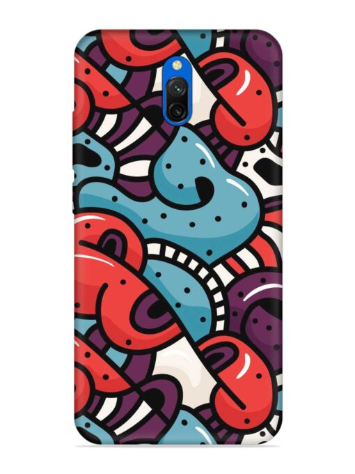 Seamless Backdrop Colorful Embossed Soft Silicone Case for Xiaomi Redmi 8A Dual