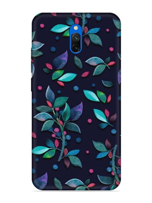 Decorative Watercolor Flower Embossed Soft Silicone Case for Xiaomi Redmi 8A Dual Zapvi