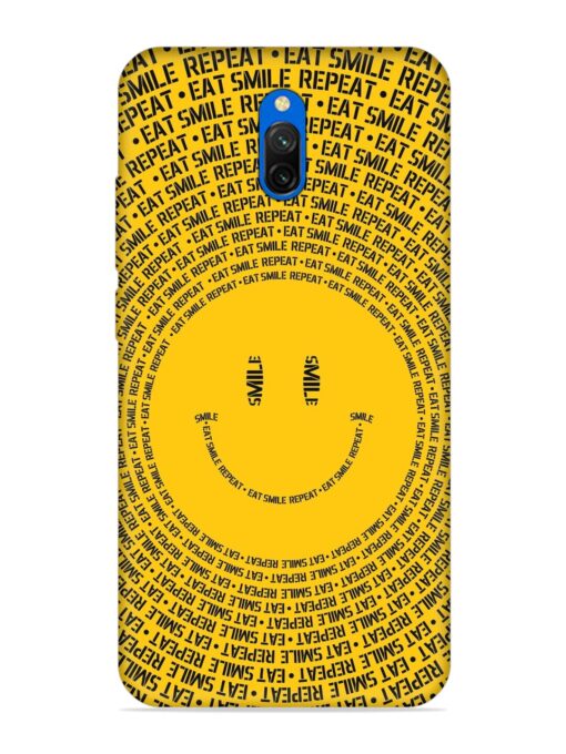 Smiley Embossed Soft Silicone Case for Xiaomi Redmi 8A Dual Zapvi