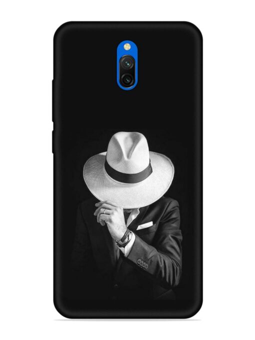 Men Under Hat Embossed Soft Silicone Case for Xiaomi Redmi 8A Dual